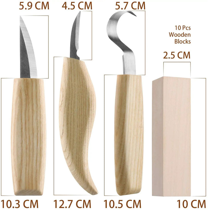 17pcs Wood Carving Set by salelink.co.nz