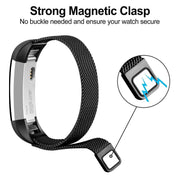 Black Replacement Straps Bands Compatible For Fitbit Alta and Alta HR, Milanese Strap Wristbands by salelink.co.nz