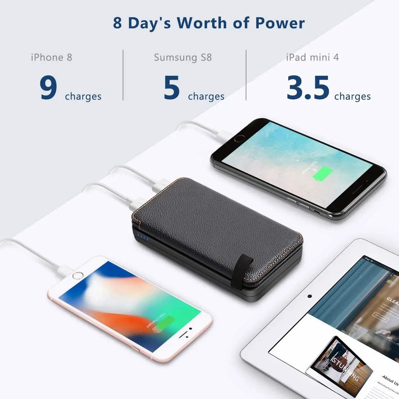 Solar Power Bank with 4 Panels 25000mAh by salelink.co.nz