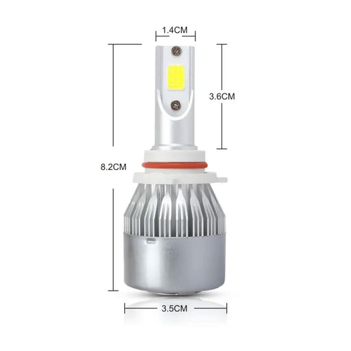 9006 Car Headlight LED Bulb 1 Pair 8000LM 35W Waterproof by salelink.co.nz