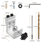 78pcs Woodworking Dowel Jig Kit by salelink.co.nz