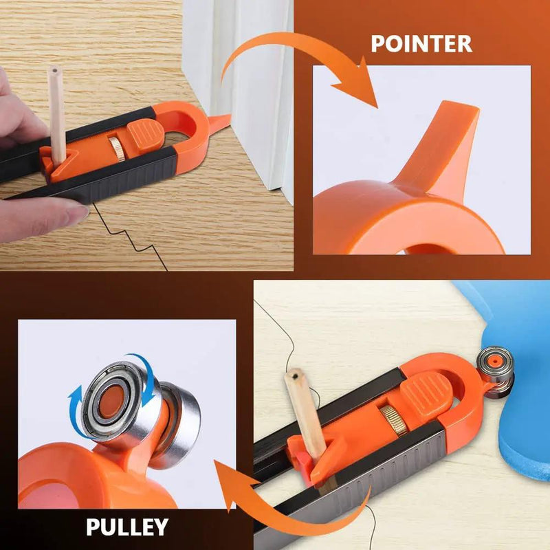 Profile Scribing Ruler Contour Gauge by salelink.co.nz