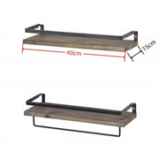 2pcs Floating Shelves Wall Mounted by salelink.co.nz