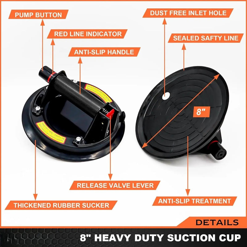 Glass Suction Cup w/ Case 160KG by salelink.co.nz