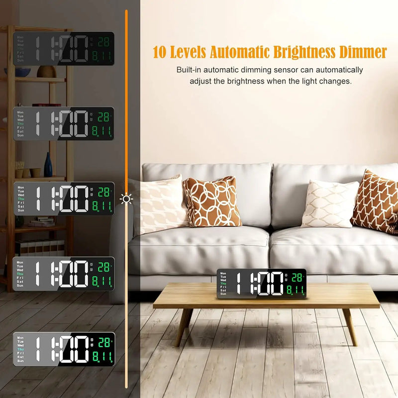 Large Digital Wall Clock by salelink.co.nz