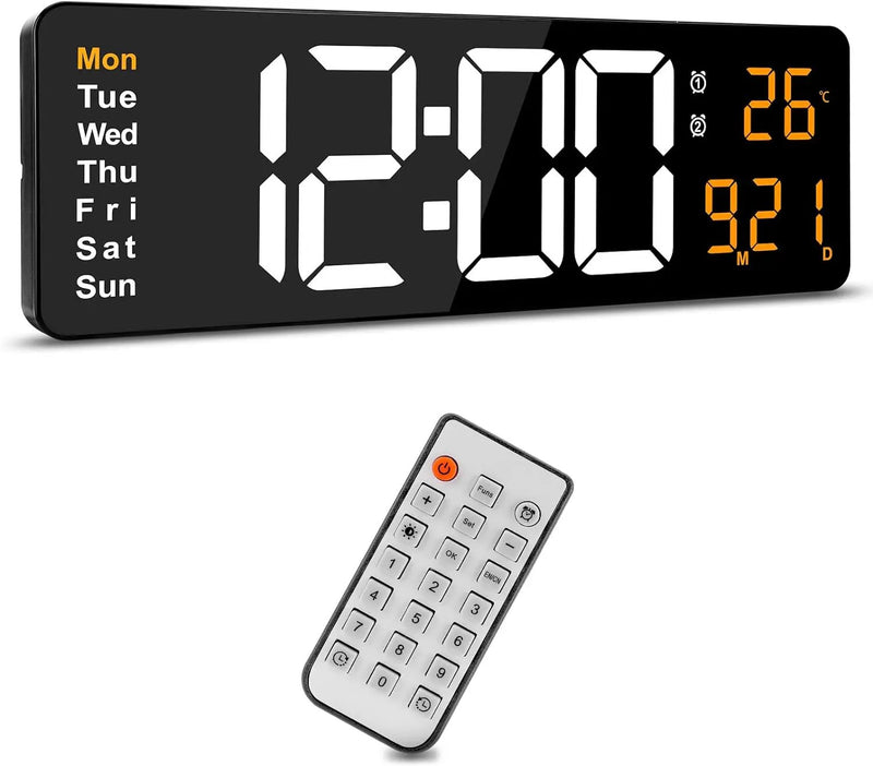 Digital Wall Clock Large by salelink.co.nz