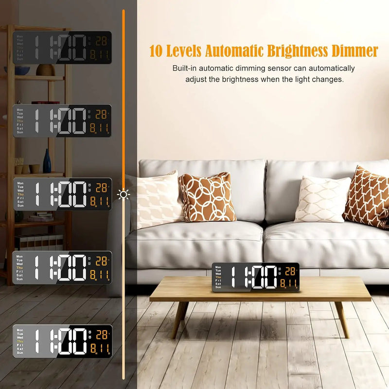 Digital Wall Clock Large by salelink.co.nz