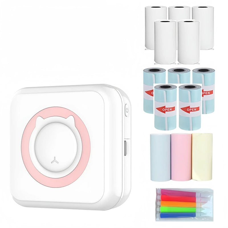 Mini Thermal Printer Kit Pink by salelink.co.nz