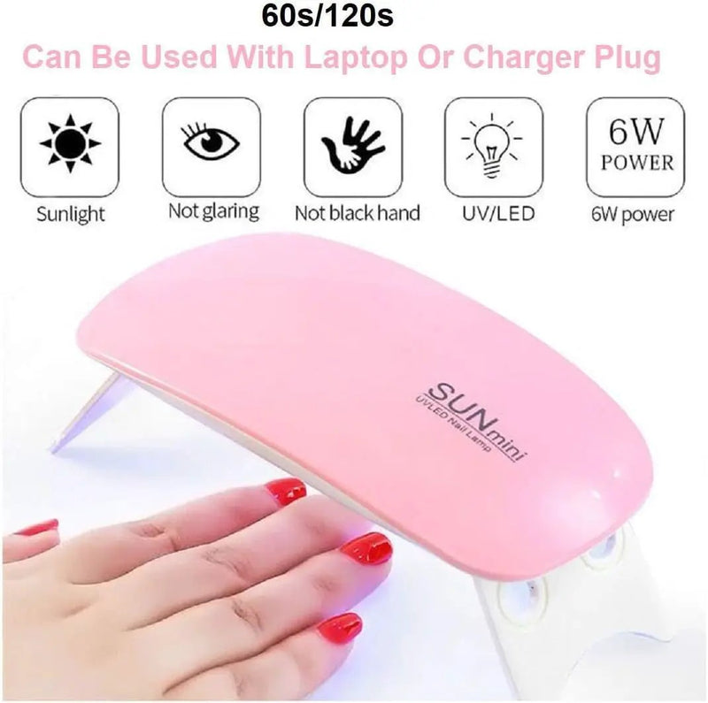Mini UV LED Nail Lamp by salelink.co.nz