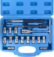 17PCS Diesel Injector Seat Cutter Cleaner Tool Set by salelink.co.nz