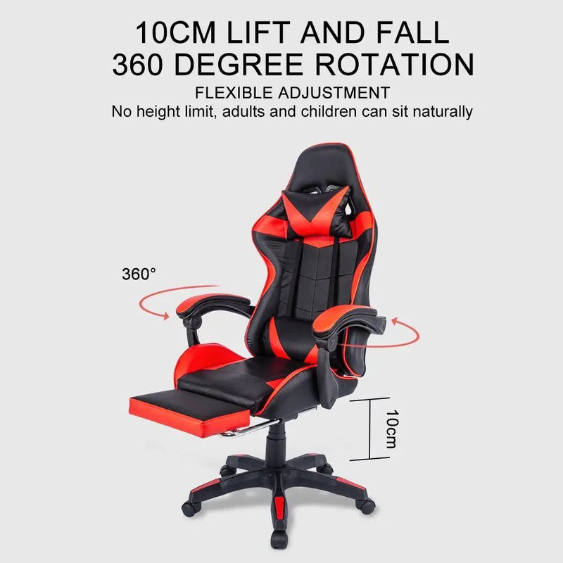 Gaming Chair Office Chair all black by salelink.co.nz