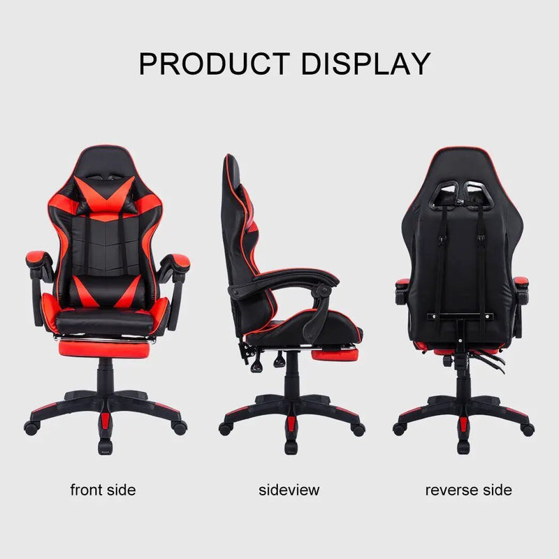 Gaming Chair Office Chair all black by salelink.co.nz