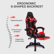 Gaming Chair Office Chair all black by salelink.co.nz