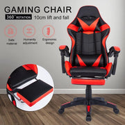 Gaming Chair Office Chair all black by salelink.co.nz