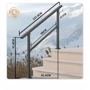Stair Handrail 4 Steps by salelink.co.nz