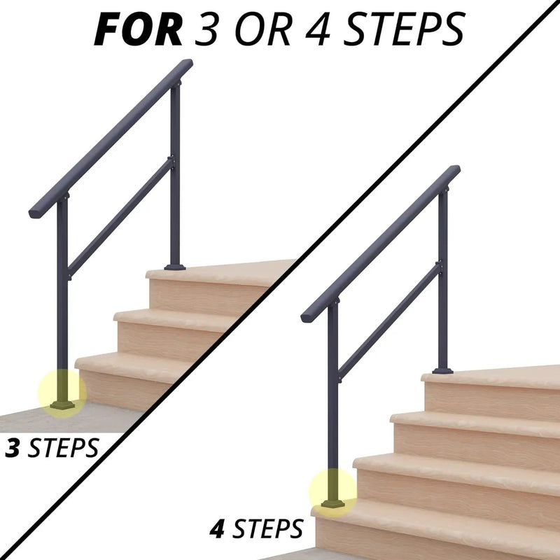 Stair Handrail 4 Steps by salelink.co.nz