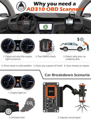ANCEL AD310 CAN OBD II Scanner by salelink.co.nz
