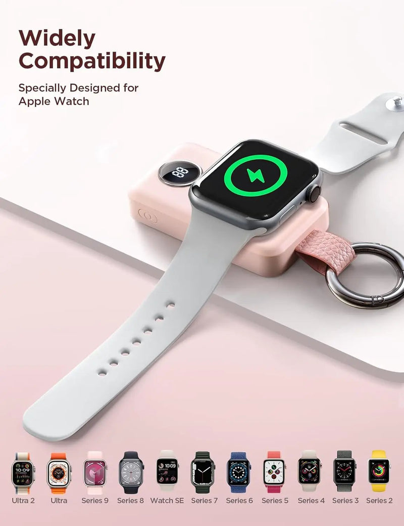 JOYROOM 2000mAh Wireless Charger For Apple Watch Pink by salelink.co.nz