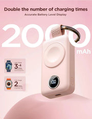 JOYROOM 2000mAh Wireless Charger For Apple Watch Pink by salelink.co.nz