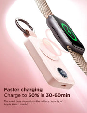 JOYROOM 2000mAh Wireless Charger For Apple Watch Pink by salelink.co.nz