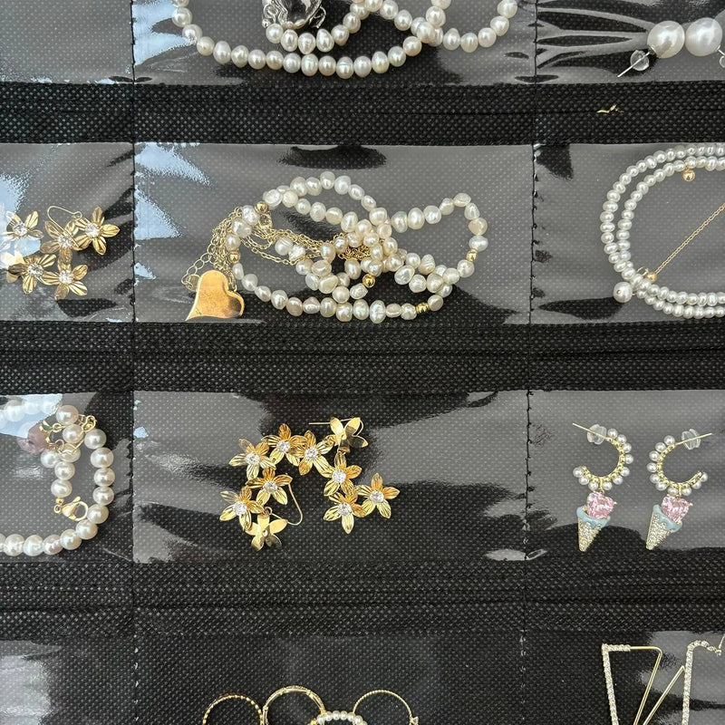 Hanging Jewelry Organizer Black by salelink.co.nz