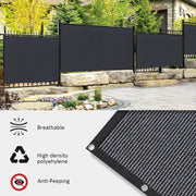 180GSM Privacy Fence Screen Black-1Mx5M by salelink.co.nz