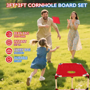 Portable Sandbag Toss Game Set Red by salelink.co.nz