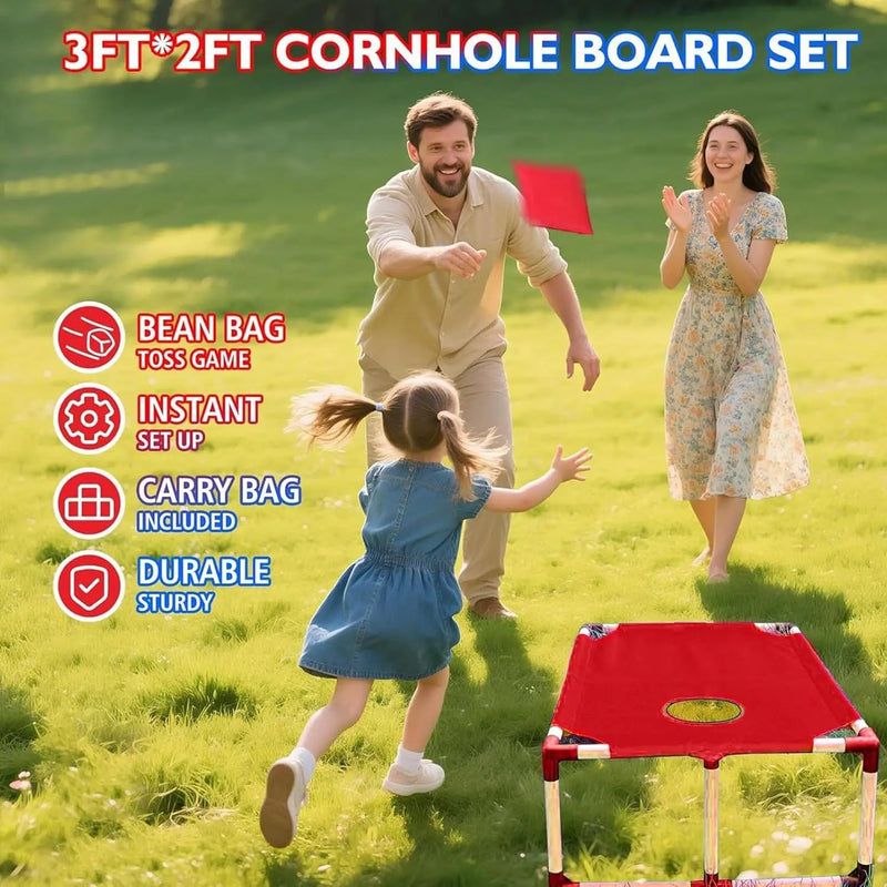 Portable Sandbag Toss Game Set Red by salelink.co.nz