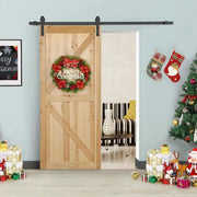 2M Sliding Barn Door Hardware Kit by salelink.co.nz
