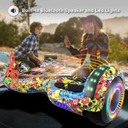 Kiwi eRide Kiwi Hoverboard Simate P6 Hoverboard Graffiti Simate P6 Hoverboard Graffiti