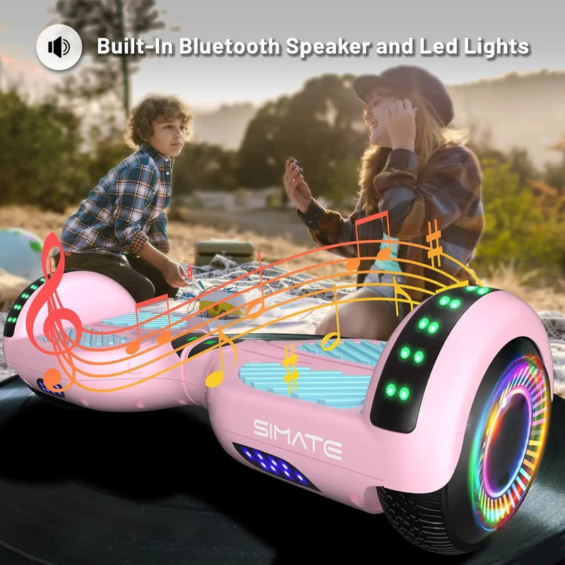 Kiwi eRide Kiwi Hoverboard Simate P6 Hoverboard Pink Simate P6 Hoverboard Pink
