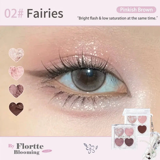 Poppy Gifts makeup FLORTTE Blooming Love 4-Colour Eyeshadow Palette FLORTTE Blooming Love 4-Colour Eyeshadow Palette