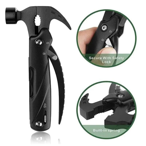 g8buynz Multitool-12 in 1 Camping Tools with Mini Hammer Multitool-12 in 1 Camping Tools with Mini Hammer
