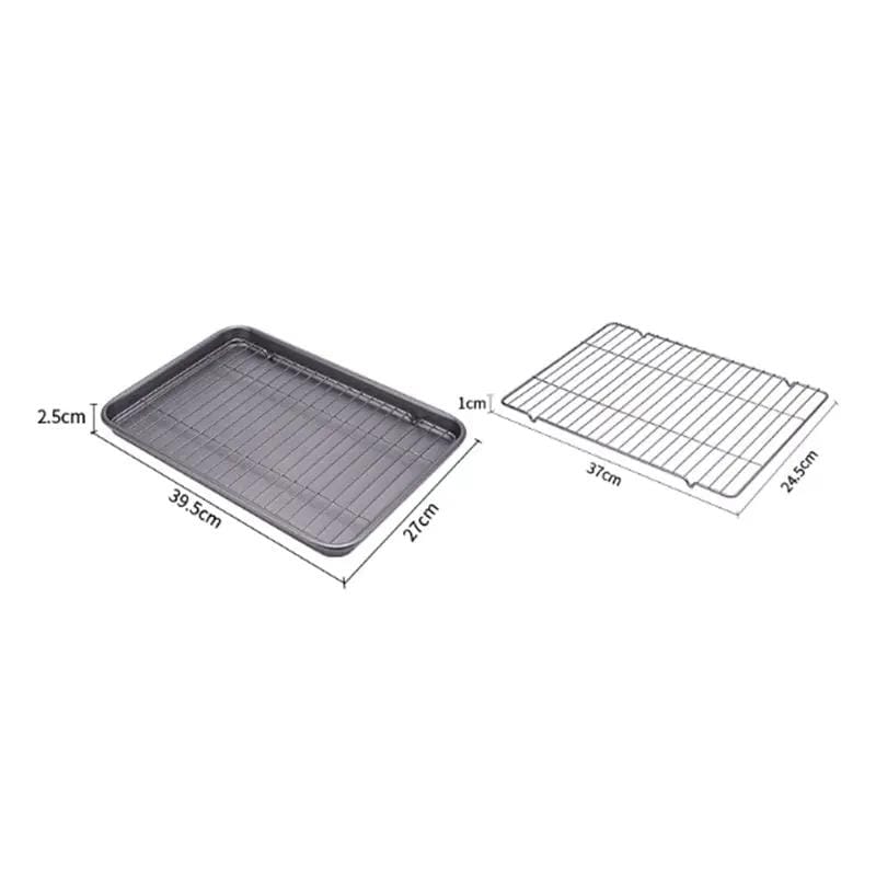 g8buynz g8buynz Premium Nonstick Carbon Steel Multipurpose Baking Pan Set dark Grey Premium Nonstick Carbon Steel Multipurpose Baking Pan Set dark Grey