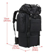 75L Hiking Tactical Backpack Large Survival Hunting Waterproof Backpack M... B by g8buynz