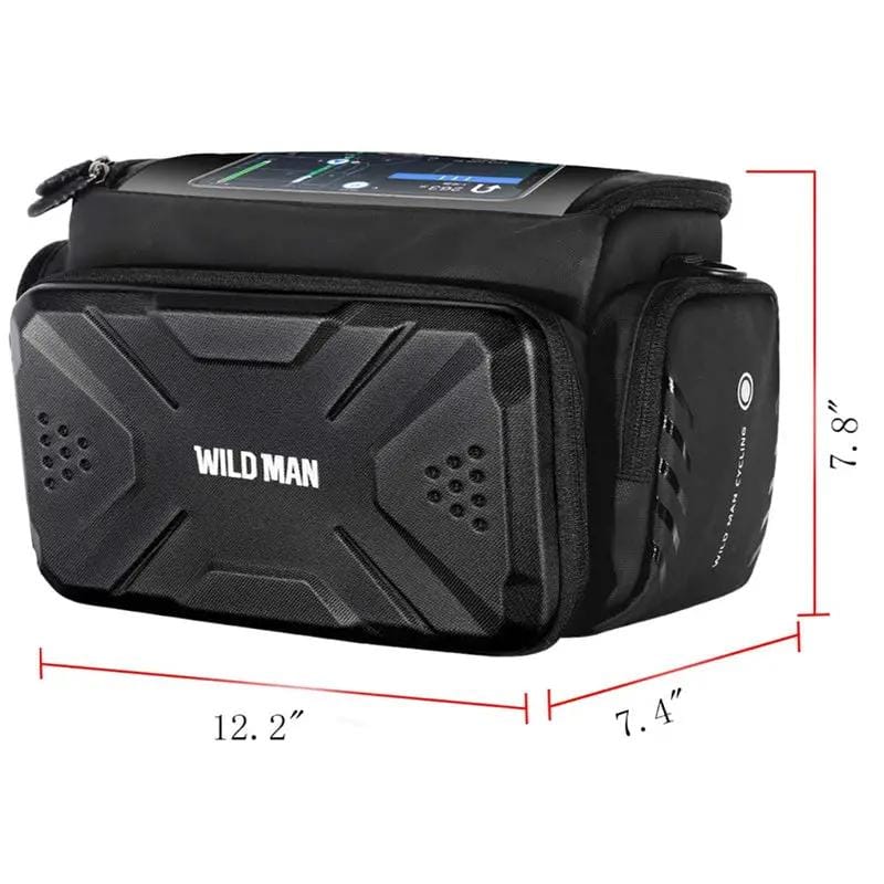 g8buynz g8buynz 4L Rainproof Bike Handlebar Storage Bag with Touch Screen Strap Use for MTB 4L Rainproof Bike Handlebar Storage Bag with Touch Screen Strap Use for MTB