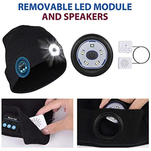 g8buynz g8buynz 5 LED Light and 5.0 Bluetooth Beanie Hat 5 LED Light and 5.0 Bluetooth Beanie Hat