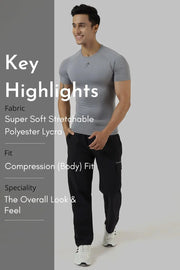 Compression T-shirt Sea Grey by Fuaark Nz