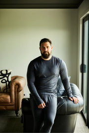 Men's OG Long Sleeve - 100% Merino Wool, Slate Grey by Merino 365 NZ