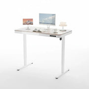 ErgoLift Single Motor Sit Stand Desk with Drawer Maple 1.2m by sue-e furniture