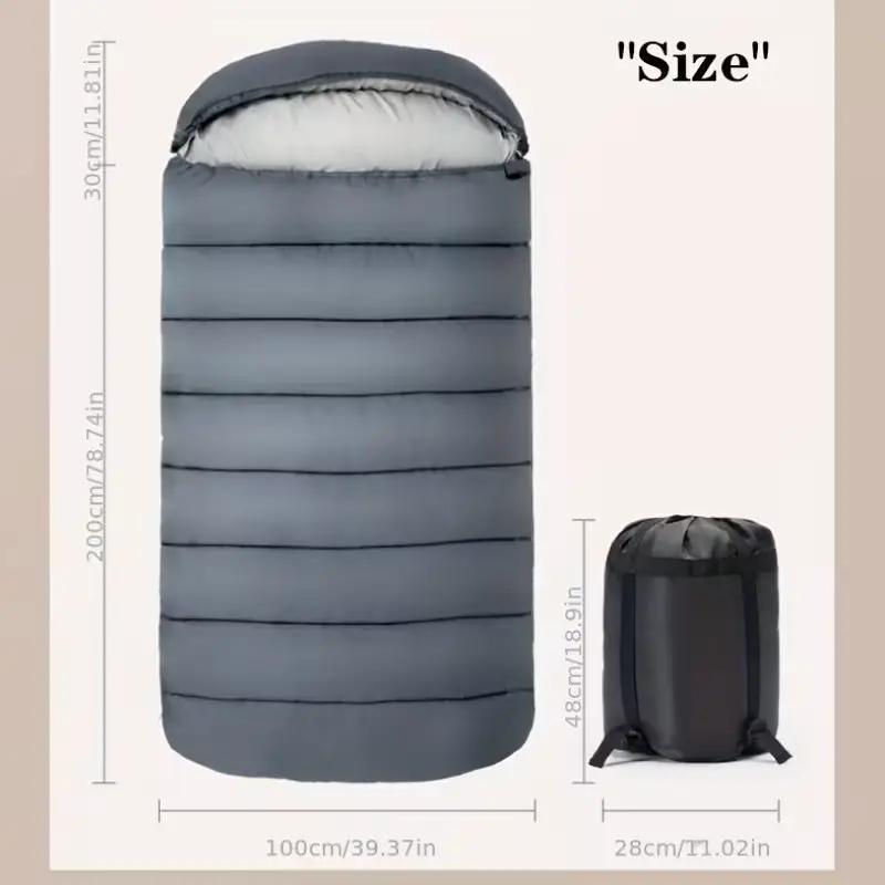 Large Rectangular Sleeping Bag – 230 x 100 cm, Ideal for Camping, Hiking, Picnic & Outdoor Use LCF61636 by ECOTREK
