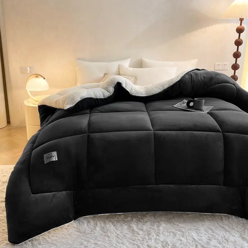 Thicken Blanket Soft Luxury Heavy 3kg Quilted Bedding Warm Cozy Machine Washable by dealonline.co.nz