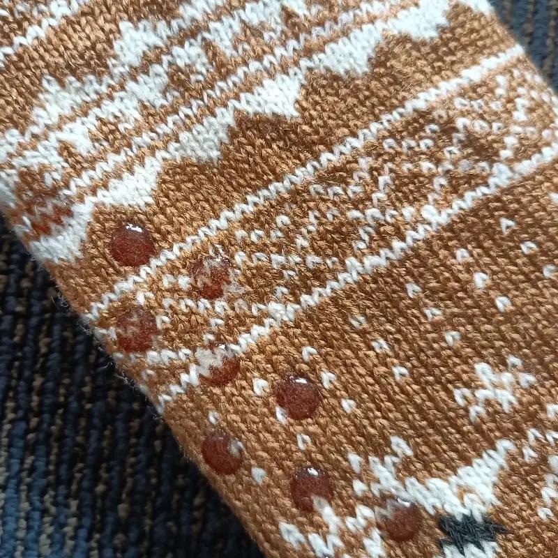 4 Pairs Mens Slipper Fuzzy Socks Winter Super Warm Soft Socks with Grippers by dealonline.co.nz