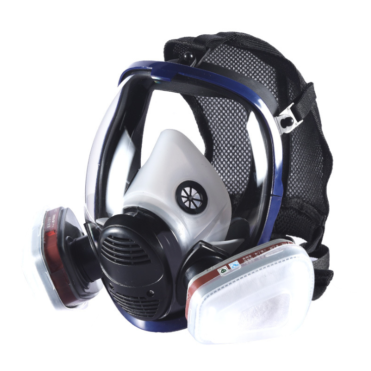 Full Face Silicone Gas Mask With Wide Field Of View And Dustproof Respirator