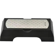 Diamond Double-sided Sharpening Stone 400#/1000# With Coarse And Fine Grit And Non-slip Base - Suitable For Kitchen Knives, Chisels, Axes, And Woodworking Tools, Providing Practical Gifts For The Home - black by China Dropship