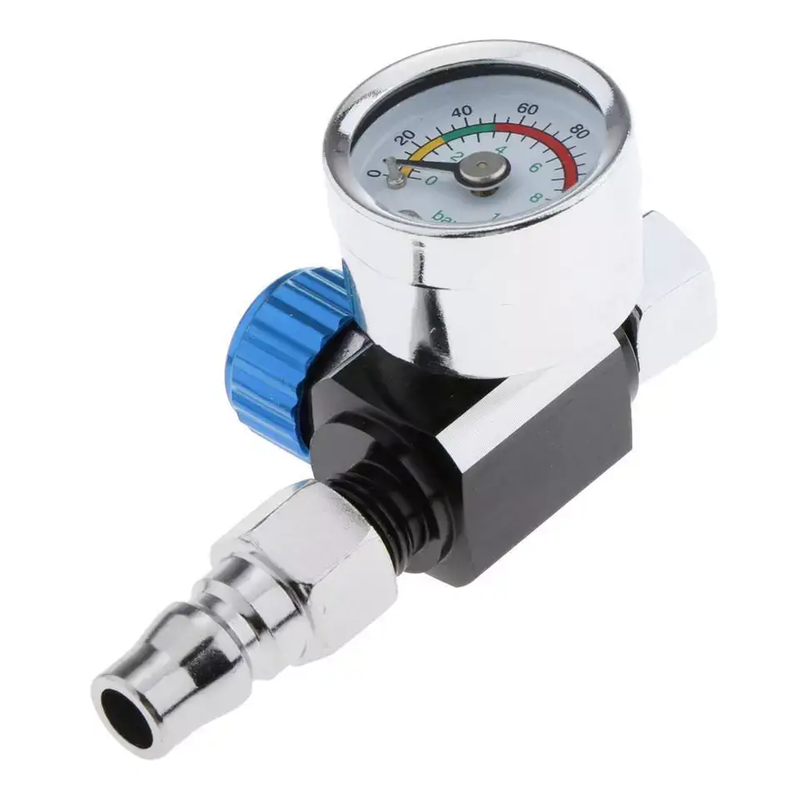 For Car Metal Paint Spray Gun Air Pressure Regulator Gauge 0-140PSI by salelink.co.nz