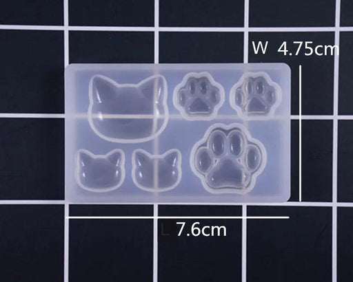 Cat / Bear Paw Tag Moulds by Resin Art NZ