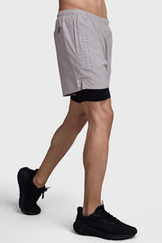 2 in 1 Laser Short Beige/Black by Fuaark Nz