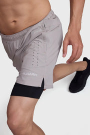 2 in 1 Laser Short Beige/Black by Fuaark Nz
