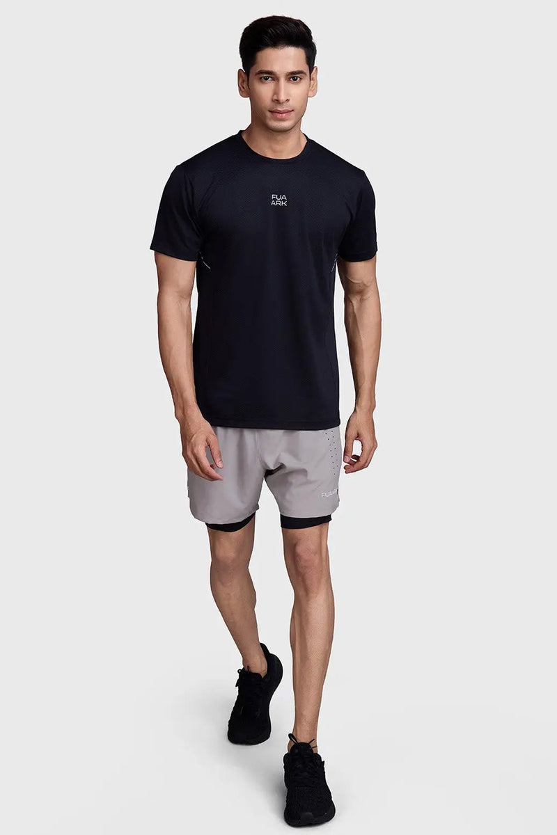 2 in 1 Laser Short Beige/Black by Fuaark Nz
